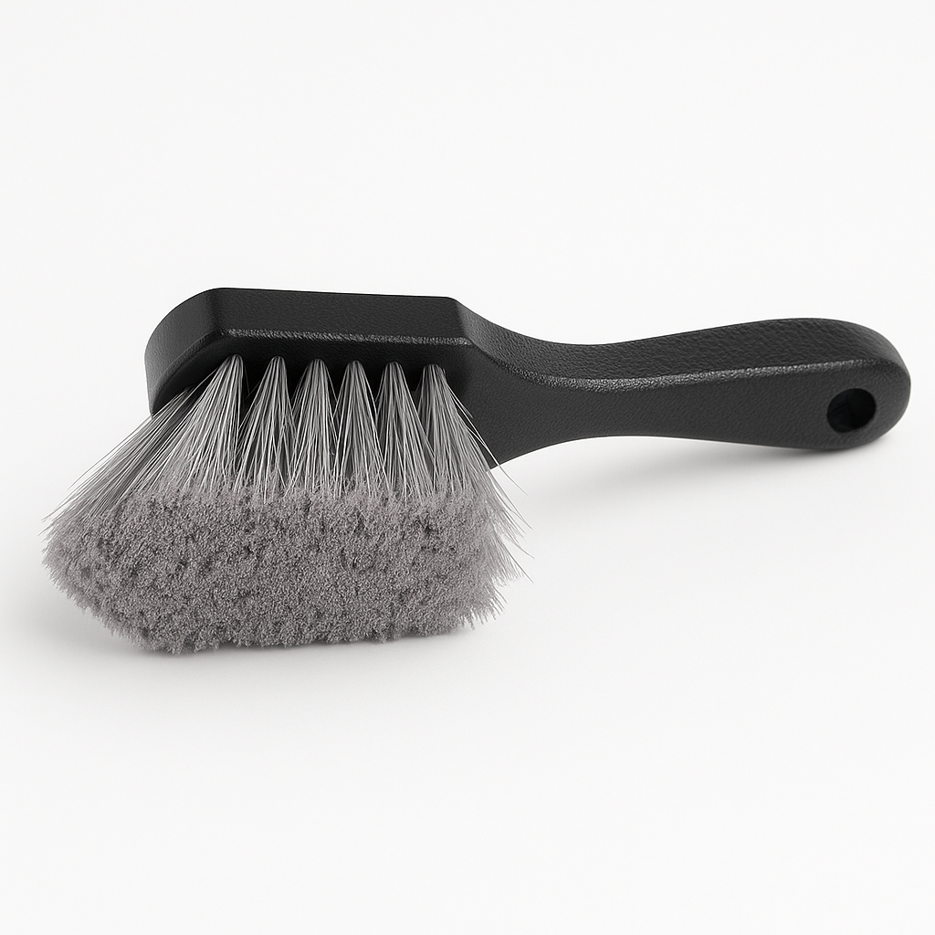Short Handle Wheel and Tire Brush Soft Bristles