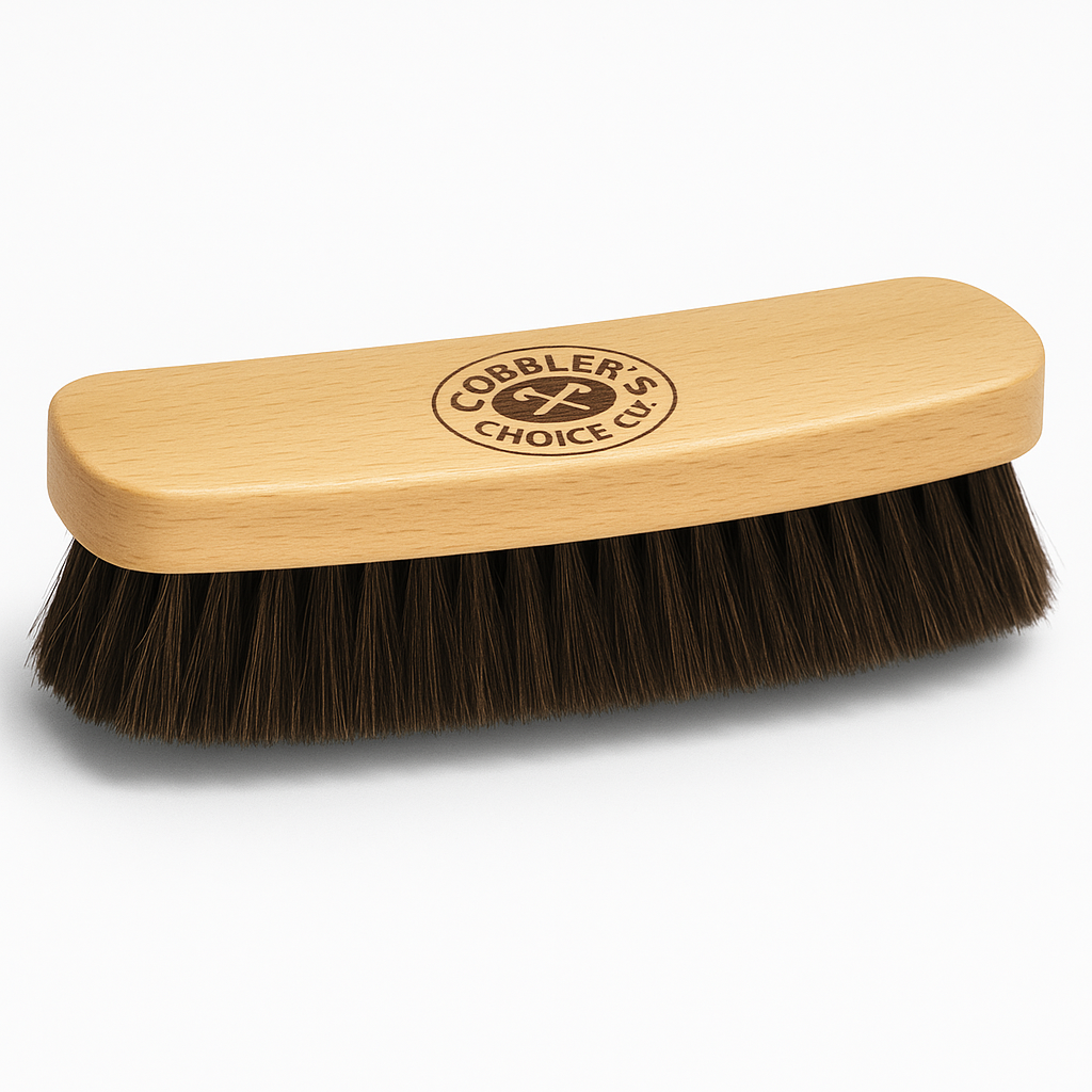 Cobbler’s Choice Alcantara & Suede Brush – Natural Horsehair